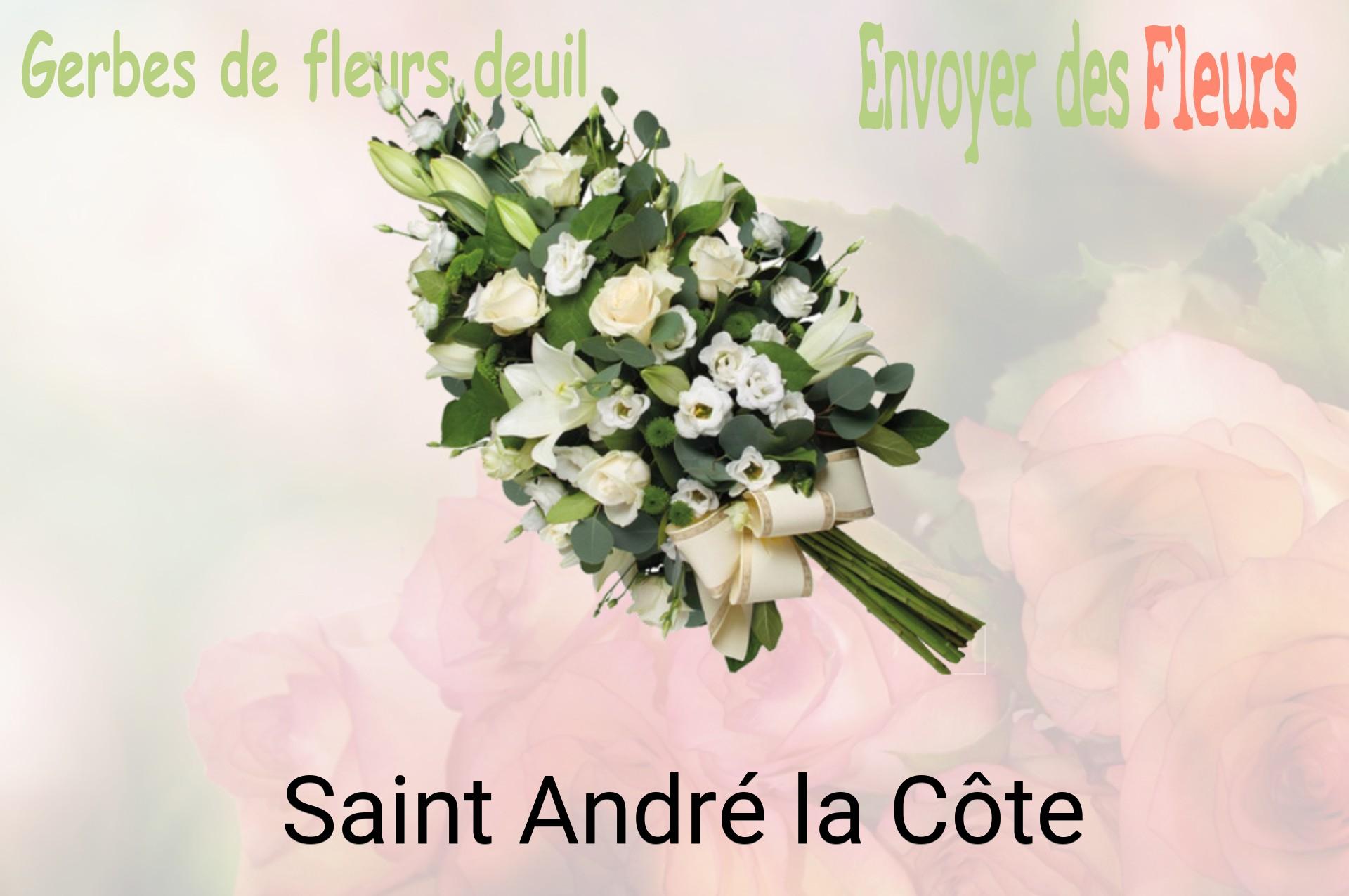 Gerbe de fleurs de deuil livrée à Saint-André-la-Côte